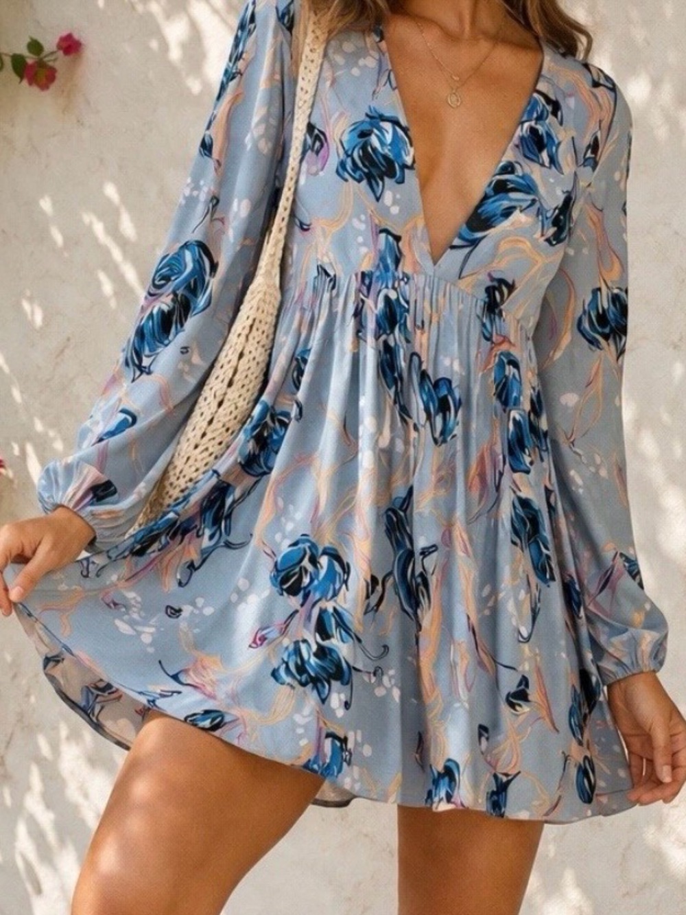 Free People like new Women’s Baby Doll Mini Dress Size S/P Gill Judith Sweater S